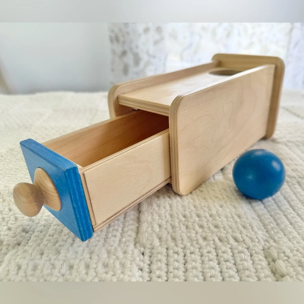 Monti Kids Wooden Permanence Box with Drawer